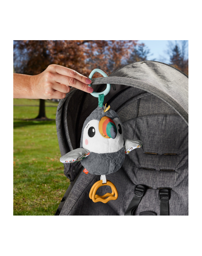 fisher price Fisher-Price Flutter Toucan To-Go, cuddly toy (grey/Kolor: BIAŁY) główny