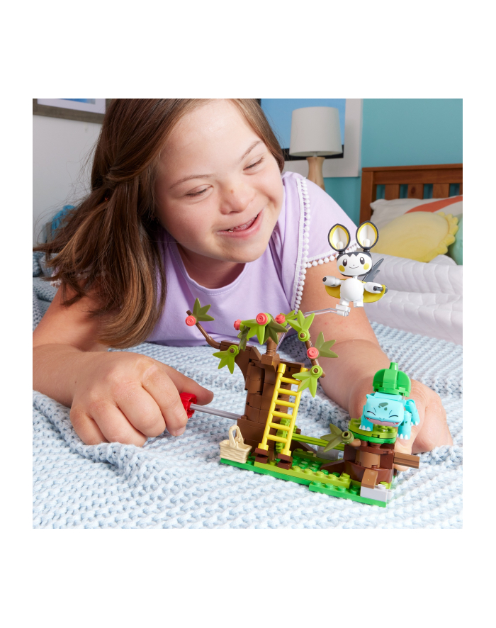 megabloks Mattel MEGA Pokémon Emolga's and Bulbasaur's Enchanting Forests Construction Toy główny
