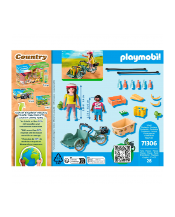 PLAYMOBIL 71306 Country cargo bike, construction toy