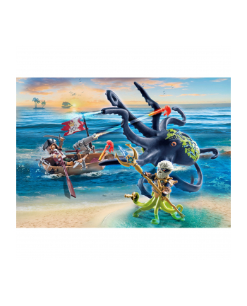 PLAYMOBIL 71419 Pirates Fighting the Giant Octopus, construction toy