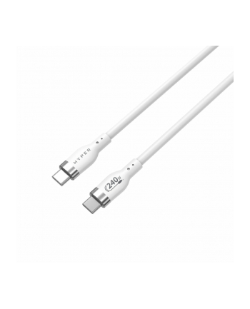 Hyper HyperJuice 240W Silicone USB-C/USB-C 2m biały (HJ4002WHGL)