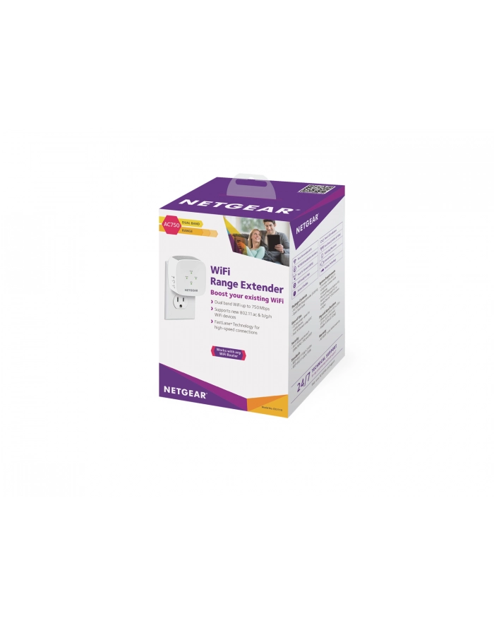 netgear Wzmacniacz sygnału EX3110 AC750 Wall Plug WiFi Extender główny