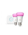 PHILIPS HUE White and color ambiance Zestaw startowy 2 szt. E27 1100lm (929002468810) - nr 12