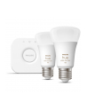 PHILIPS HUE White and color ambiance Zestaw startowy 2 szt. E27 1100lm (929002468810) - nr 15