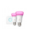 PHILIPS HUE White and color ambiance Zestaw startowy 2 szt. E27 1100lm (929002468810) - nr 7