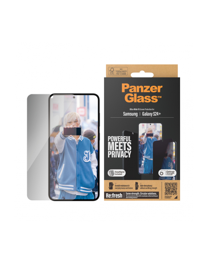 Panzerglass Privacy Screen Protector Samsung Galaxy S 2024 Plus Ultra Wide Fit Wa główny
