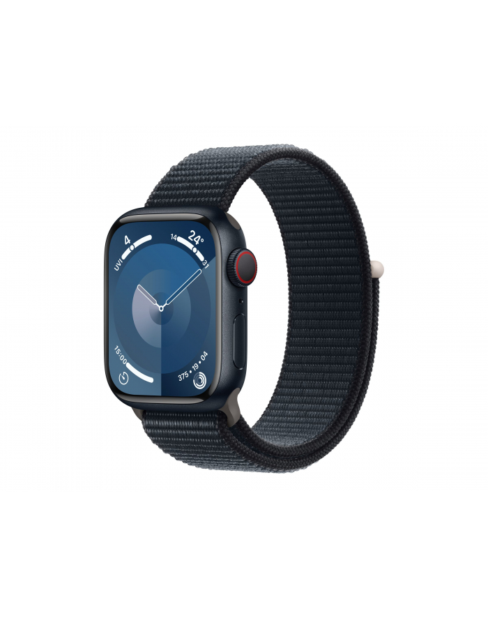 Apple Watch Series 9 GPS Koperta 41mm z aluminium w kolorze północy z opaską sportową w kolorze północy (MRHU3ETA) główny