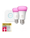 PHILIPS HUE White and color ambiance Zestaw startowy 2 szt. E27 1100lm (929002468810) - nr 12