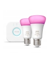 PHILIPS HUE White and color ambiance Zestaw startowy 2 szt. E27 1100lm (929002468810) - nr 13