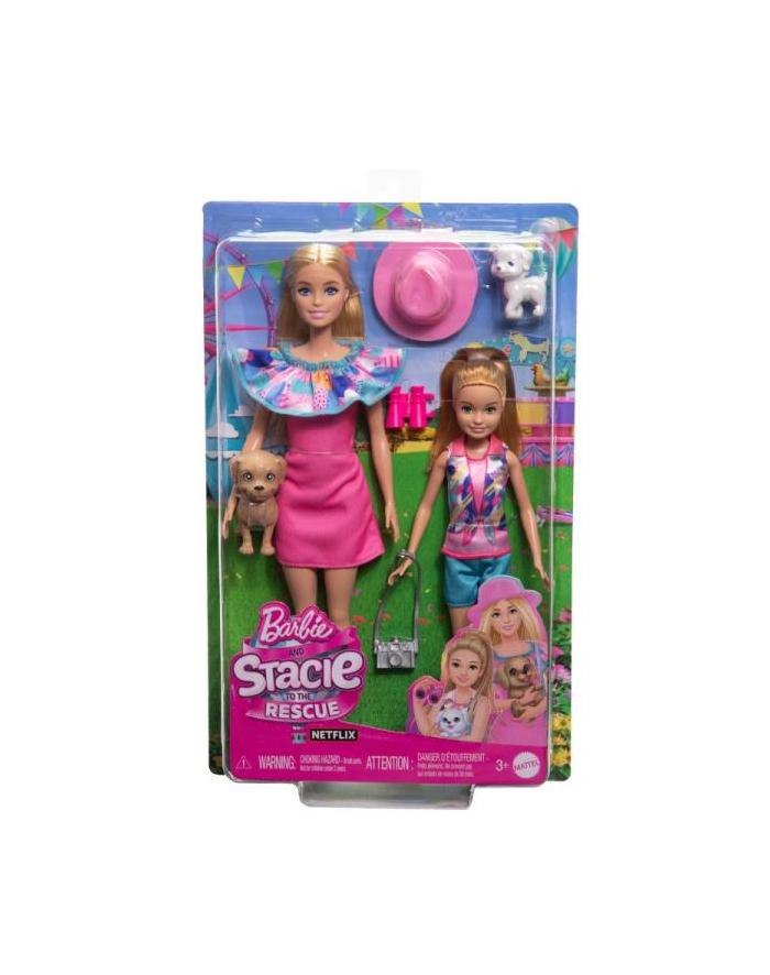 mattel Barbie 2 lalki na wycieczce + akces. HRM09 /4 główny