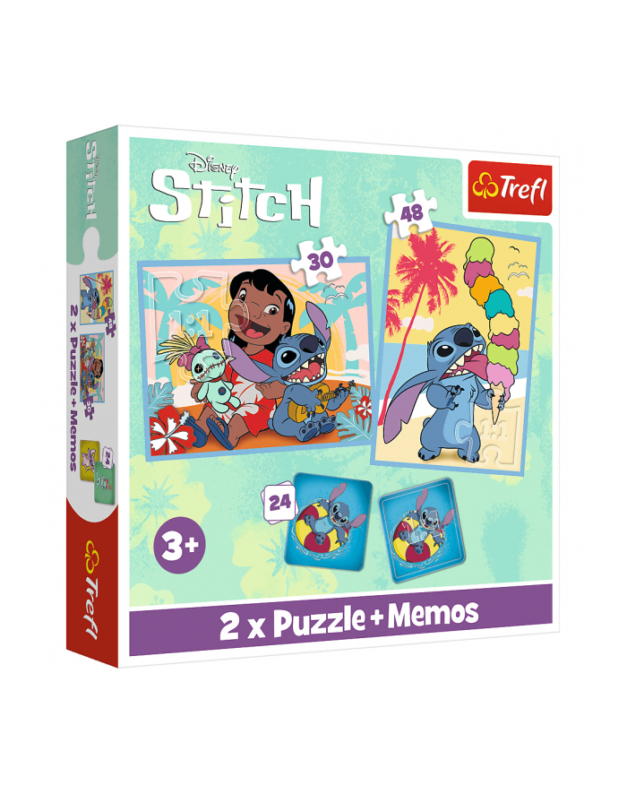 trefl PUZZLE 2w1+memos Wesoły dzień Lilo'Stitch 93585 główny