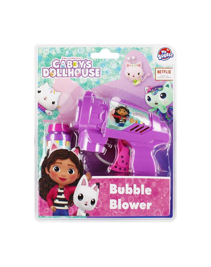 euro-trade Bańki mydlane 60ml Pistolet Gabbys. Koci Domek Gabi. Gabby's Dollhouse My Bubble 528966 główny