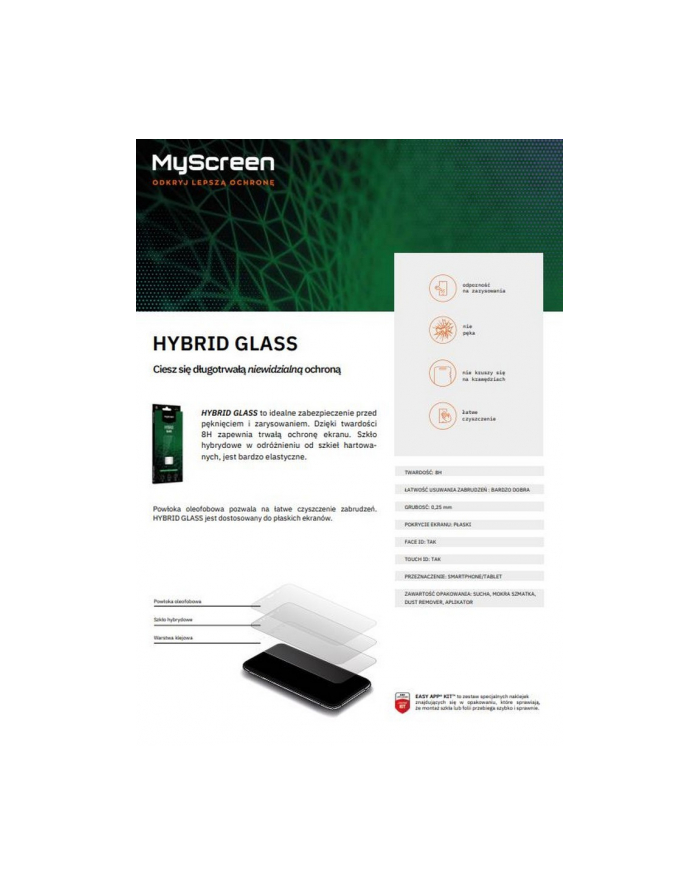 myscreenpczerwonyector Szkło hybrydowe HybridGlass iPhone 14 Plus 6,7 cala główny