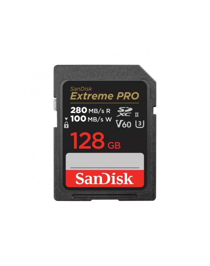 Sandisk SDXC 128GB Extreme Pro 280/100 MB/s V60 UHS-II główny