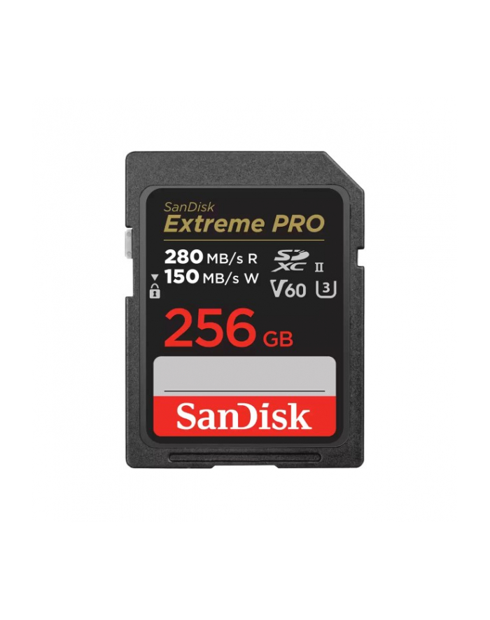 SANDISK SDSDXEP-256G-GN4IN KARTA SANDISK EXTREME PRO SDXC 256GB - 280/150 MB/s V60 UHS-II główny