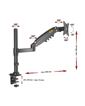 North Bayou Uchwyt Do Monitora 17-27 Cali Czarny (H80)