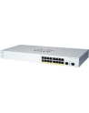 Cisco switch CBS220-16P-2G, 16xGbE RJ45, 2xSFP, fanless, PoE+ (CBS22016P2GEURF) - nr 1