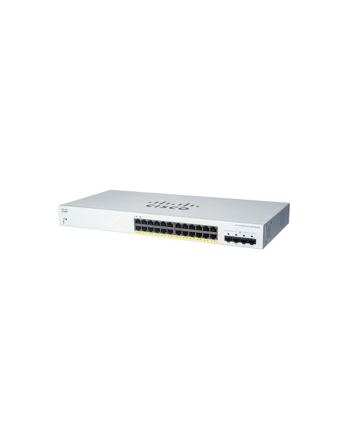 Cisco switch CBS220-24FP-4G, 24xGbE RJ45, 4xSFP, PoE+, 382W (CBS22024FP4GEURF) główny