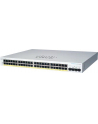Cisco switch CBS220-48P-4G, 48xGbE RJ45, 4xSFP, PoE+, 382W (CBS22048P4GEURF) - nr 1