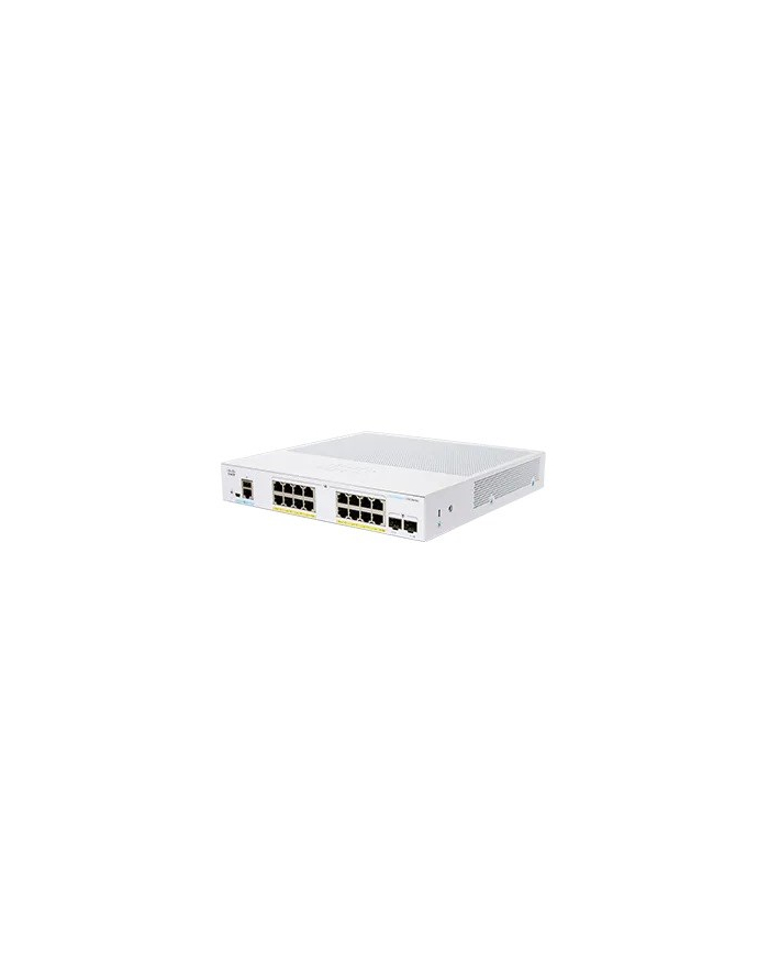 Cisco switch CBS250-16P-2G, 16xGbE RJ45, 2xSFP, fanless, PoE+, 120W (CBS25016P2GEURF) główny