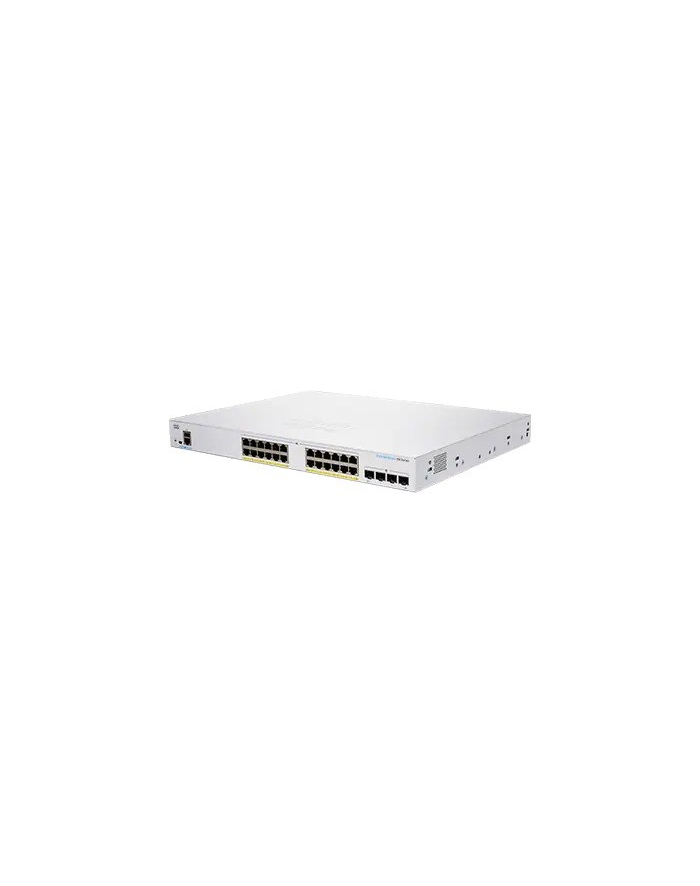 Cisco switch CBS350-24FP-4G-UK, 24xGbE RJ45, 4xSFP, fanless, PoE+, 370W (CBS35024FP4GUKRF) główny