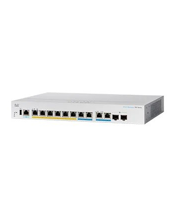 Cisco switch CBS350-8MGP-2X-EU, 6xGbE + 2x2.5GbE, 2xMultigigabit/SFP+, fanless, 124 W (CBS3508MGP2XEURF)