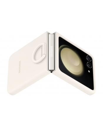 Samsung Silicone Case With Ring do Galaxy Z Flip5 Kremowy (EF-PF731TUEGWW)