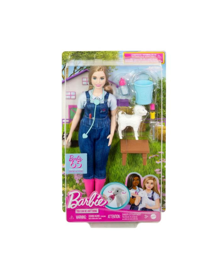 Barbie Kariera Lalka Weterynarka na farmie HRG42 MATTEL główny