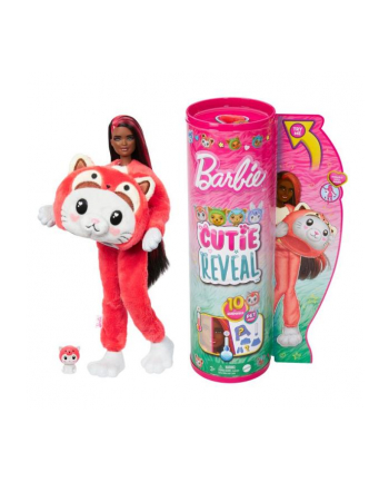 Barbie Lalka Cutie Reveal Kotek-Panda czerwona HRK23 MATTEL