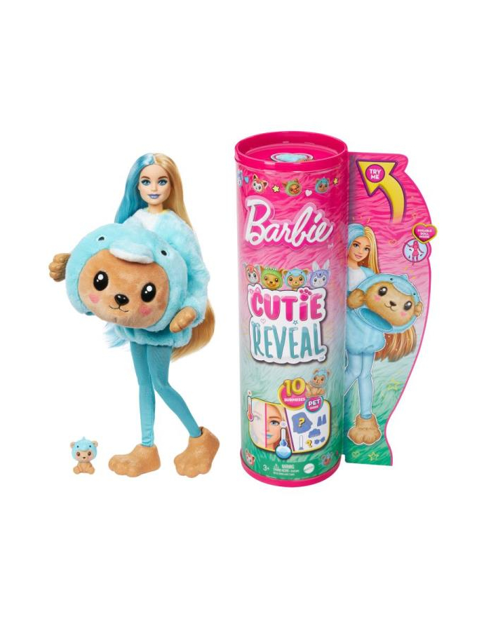 Barbie Lalka Cutie Reveal Miś-Delfin HRK25 MATTEL główny