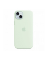 apple Etui silikonowe z MagSafe do iPhonea 15 Plus - pastelowa mięta - nr 1