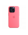 apple Etui silikonowe z MagSafe do iPhonea 15 Pro - różowe - nr 3
