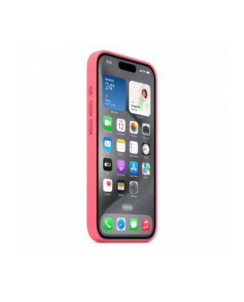 apple Etui silikonowe z MagSafe do iPhonea 15 Pro - różowe