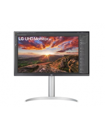  Monitor LG 27” 27UP85NP-W UHD 4K, IPS, USB-C, VESA DisplayHDR™ 400 z wbudowanymi głośnikami