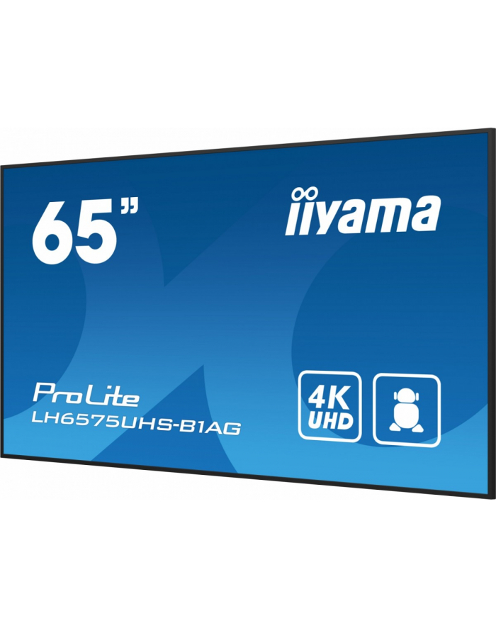 iiyama Monitor wielkoformatowy 65 cali LH6575UHS-B1A G,24/7,IPS,ANDROID.11,4K główny