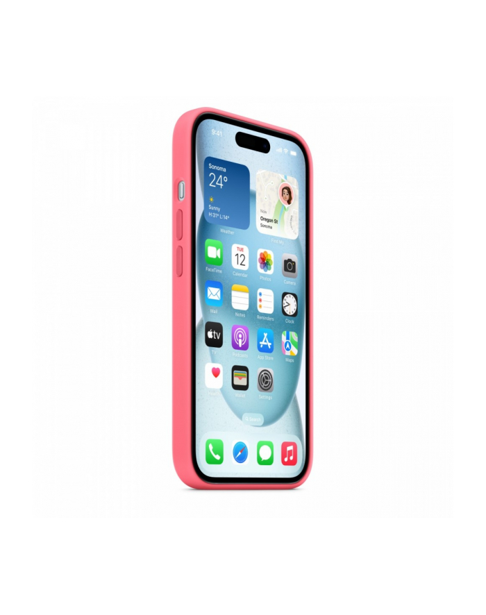 apple Etui silikonowe z MagSafe do iPhonea 15 - różowe główny