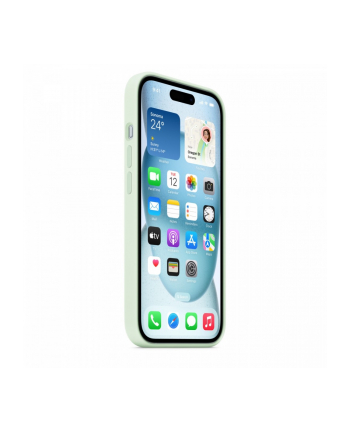 apple Etui silikonowe z MagSafe do iPhonea 15 - pastelowa mięta