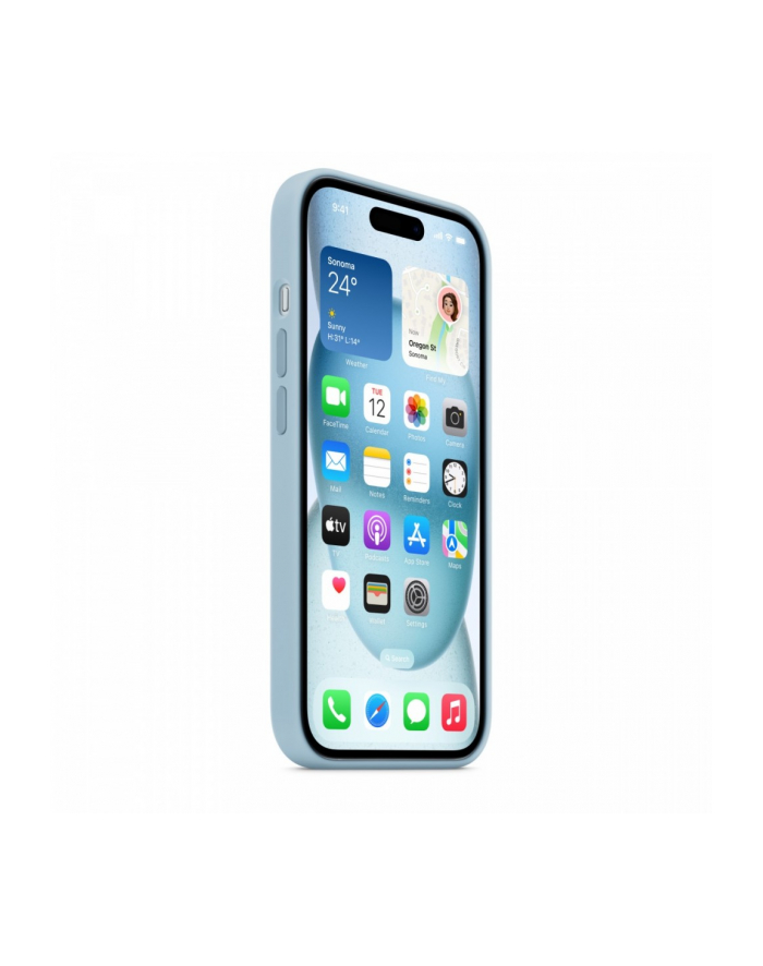 apple Etui silikonowe z MagSafe do iPhonea 15 - jasnoniebieskie główny