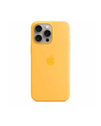 apple Etui silikonowe z MagSafe do iPhonea 15 Pro Max - sunshine