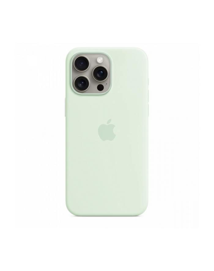 apple Etui silikonowe z MagSafe do iPhonea 15 Pro Max - pastelowa mięta główny