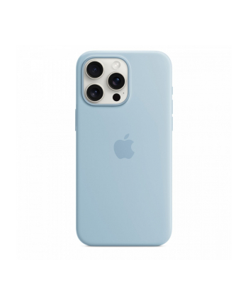 apple Etui silikonowe z MagSafe do iPhonea 15 Pro Max - jasnoniebieskie