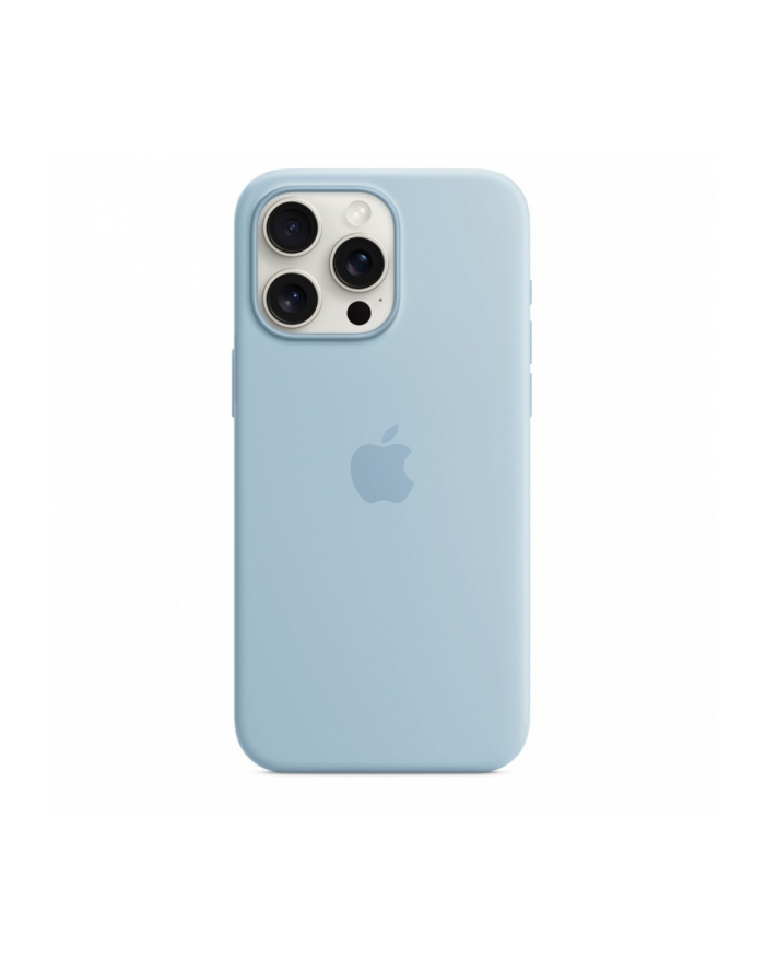 apple Etui silikonowe z MagSafe do iPhonea 15 Pro Max - jasnoniebieskie główny