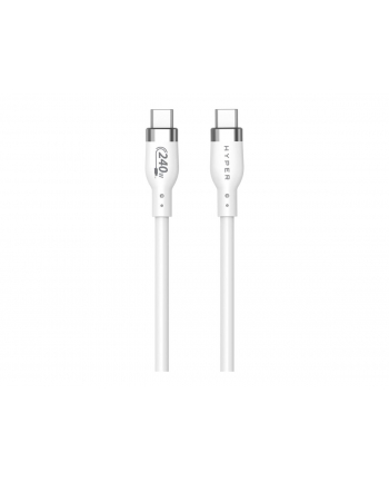 hyperdrive Kabel Hyper Juice 240W Silicone USB-C to USB-C Cable 2m - White