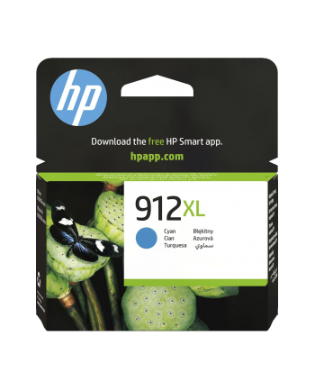 Atramentowy wklad atramentowy HP 912XL cyan  9,9 ml - blekitny - atramentowy - wysoka wydajnosc - 825 stron