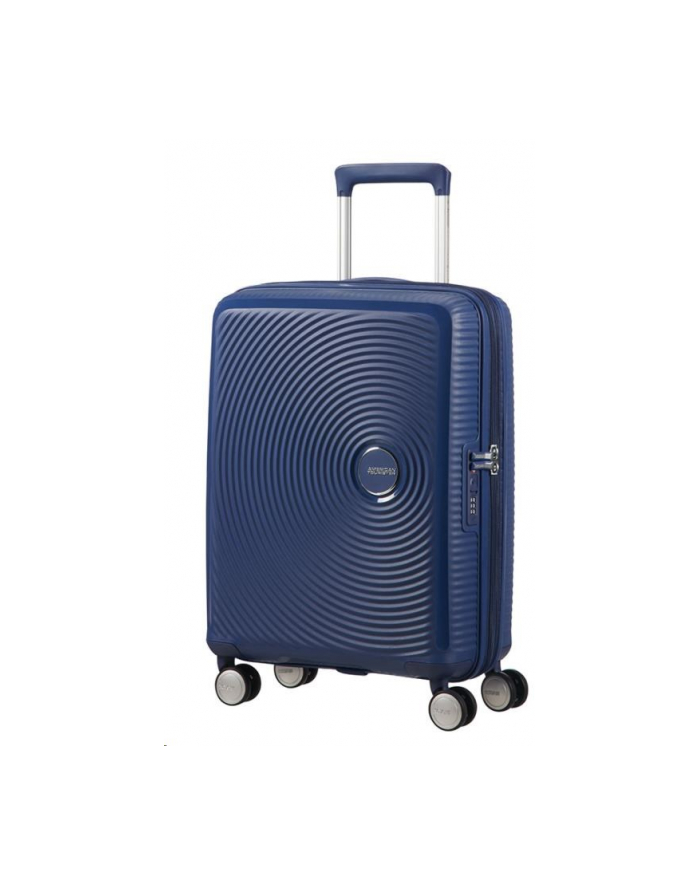 American Tourister Soundbox Spinner 67 EXP średnia walizka z poszerzeniem - Midnight Navy główny