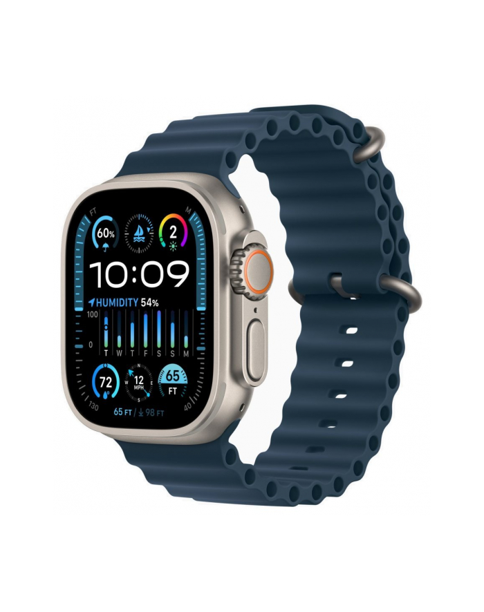 Apple Watch Ultra 2 GPS + Cellular Koperta 49mm Z Tytanu W Kolorze Naturalnym Z Paskiem Ocean W Kolorze Niebieskim (MREG3CS/A) główny