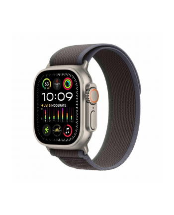 Apple Watch Ultra 2 GPS+Cellular Koperta 49mm Z Tytanu W Kolorze Naturalnym Z Opaską Trail W Kolorze Niebieskim Czarnym (MRF63WBA)