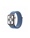 Apple Watch SE GPS+Cellular Koperta 40mm Z Aluminium W Kolorze Srebrnym Z Opaską Sportową W Kolorze Zimowego Błękitu (MRGQ3QCA) - nr 1