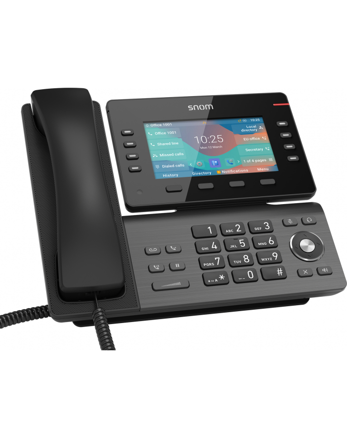 Snom D862 5'' telefon VoIP Czarny LCD 2xLAN/8xSIP/USB główny
