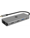 icybox Stacja dokująca IB-DK4012-CPD 9w1, 2x HDMI, 4K60Hz, 3xUSB, 100W PD,LAN, Czytnik kart - nr 20